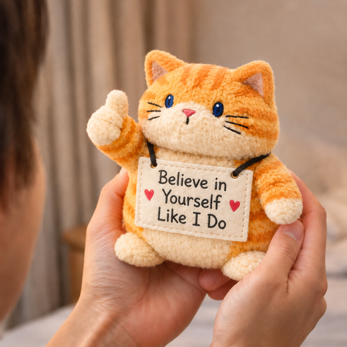 Believe in Yourself  Like I Do Cat Plush
