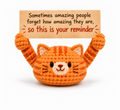 You Are Amazing Crochet Orange Cat