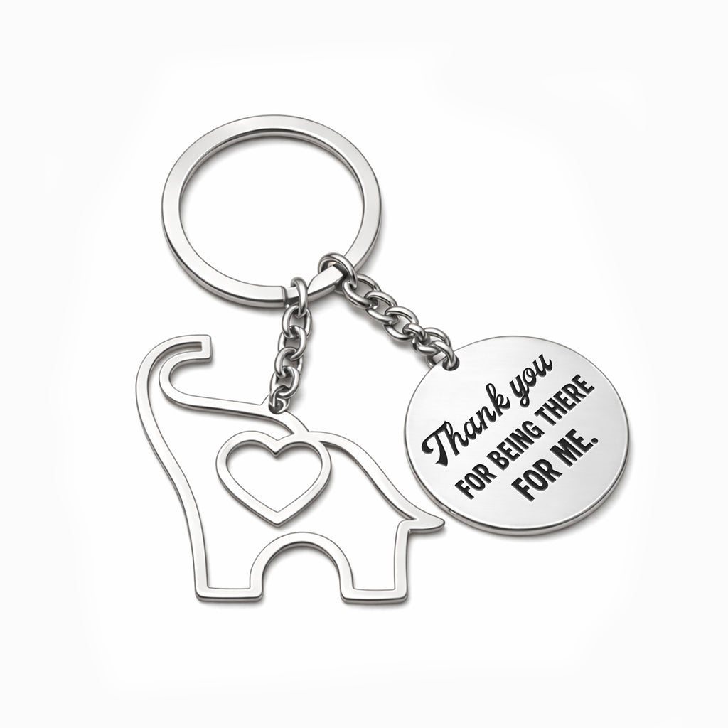 To My Small Circle of Female Friends Elephant Keychain