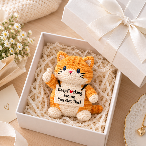 You Got This Emotional Support Crochet Cat