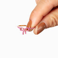 Pink Pavé Bow Ring