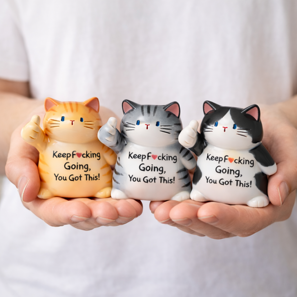 Funny Emotional Support Cat Desk Decor
