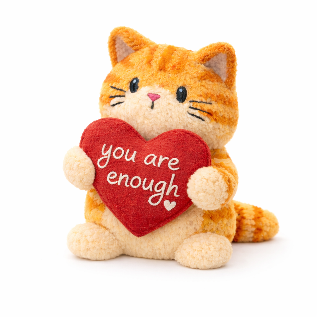 You Are Enough Emotional Support Cat Plush