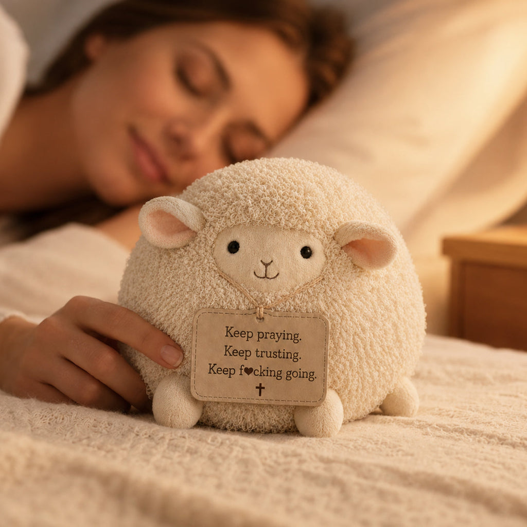 Keep Going Sphere-Shaped Sheep Plush