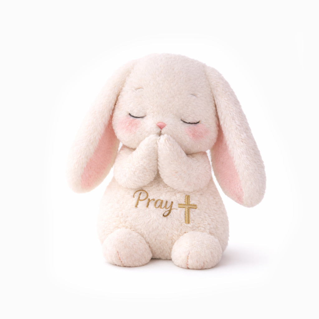 Dear Daughter Never Quit White Bunny Plush