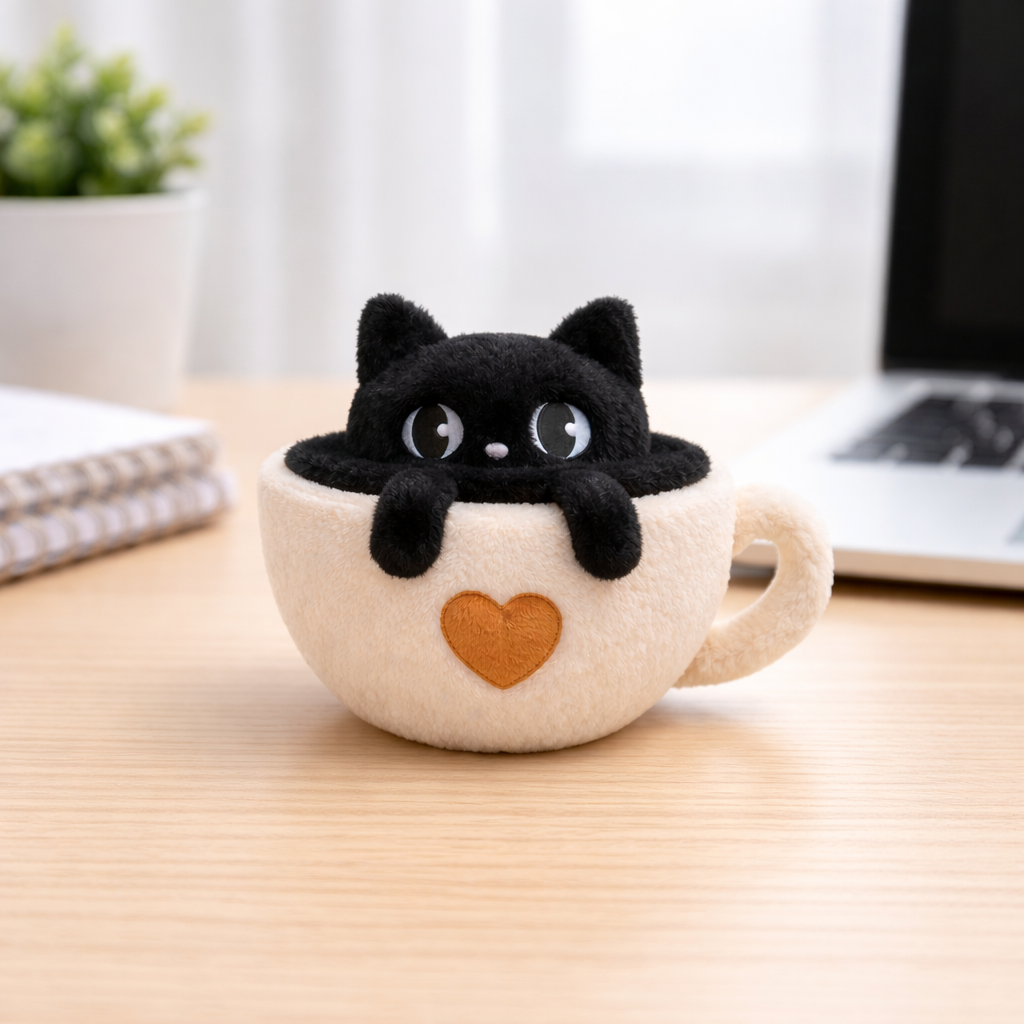 You Are Enough Emotional Support Cat-puccino Plush