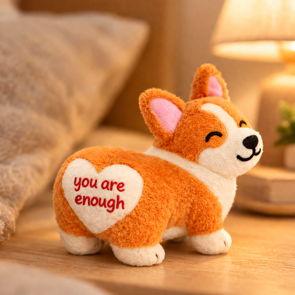You Are Enough Emotional Support Corgi Plush