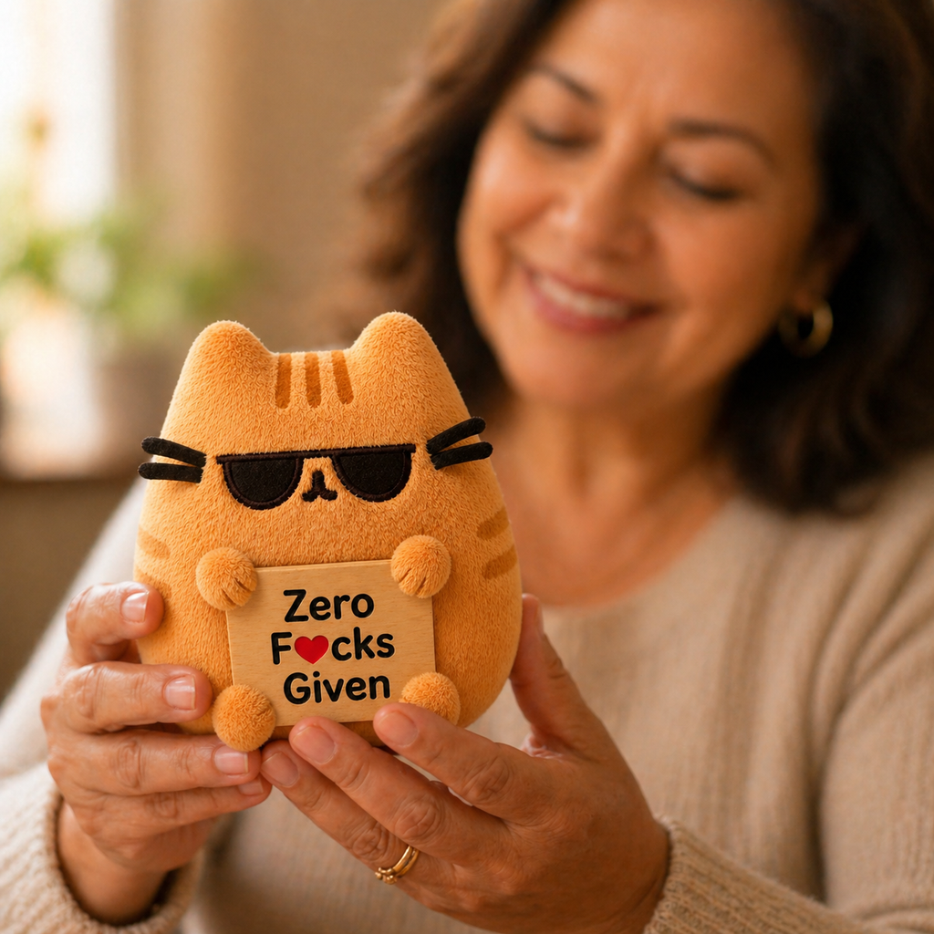 Emotional Support Sunglasses Orange Cat Plush