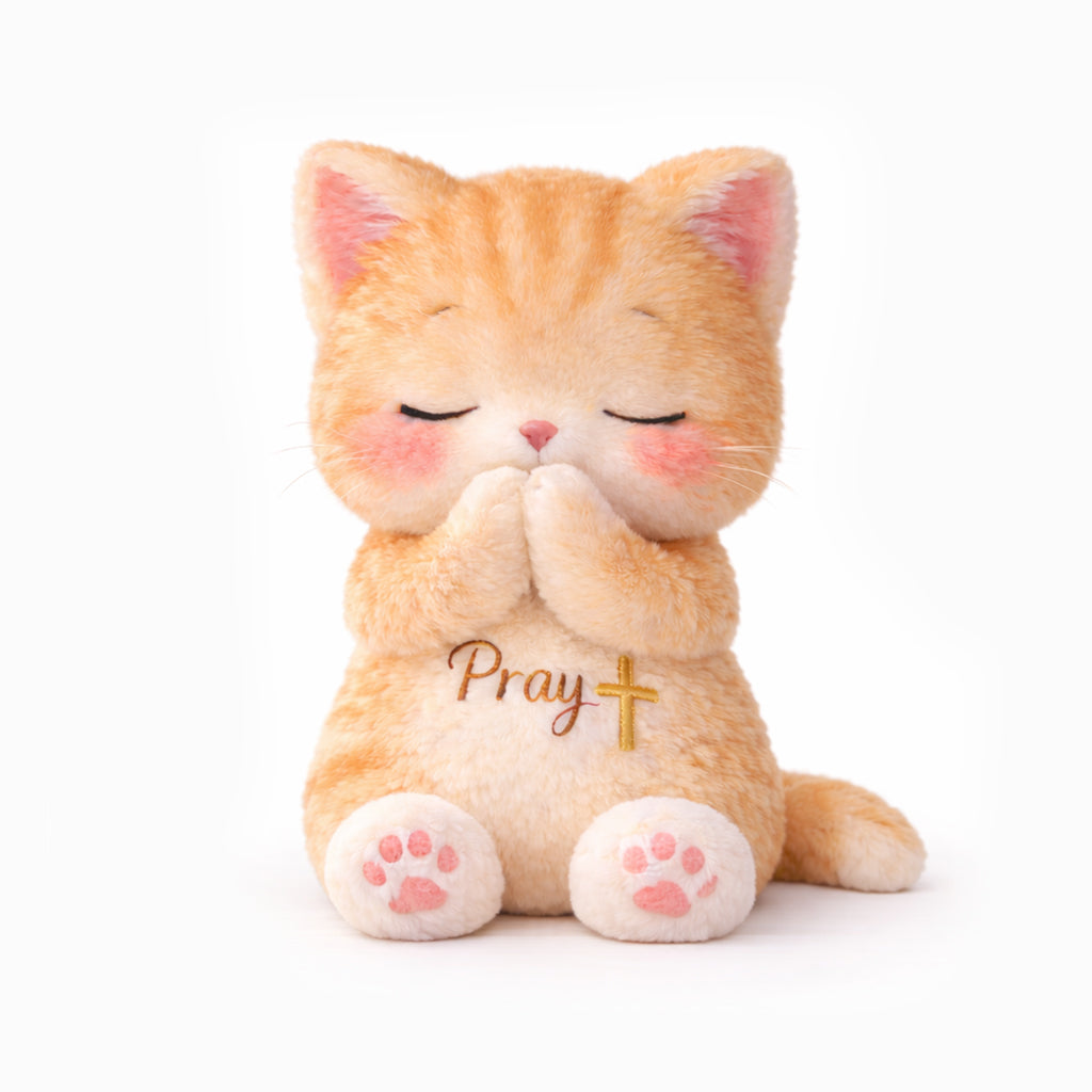 Dear Daughter Never Quit Orange Cat Plush