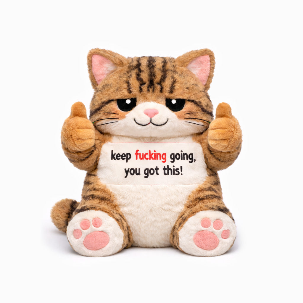 You Got This Emotional Support Orange Cat Plush