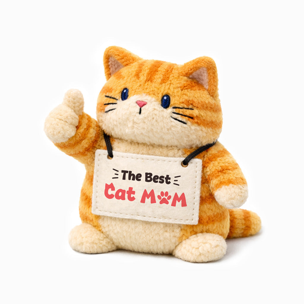 The Best Cat Mom Kitty Plush