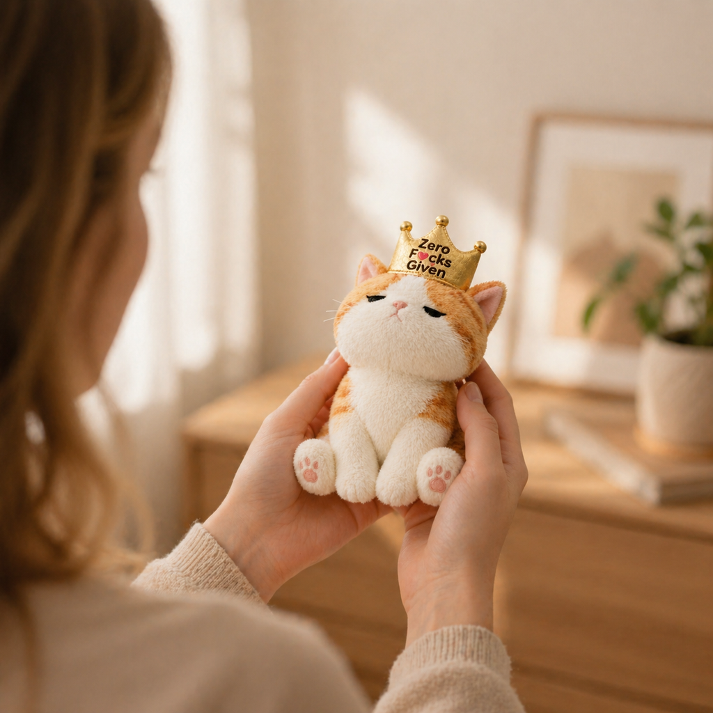 Emotional Support Kitty Crown Plush