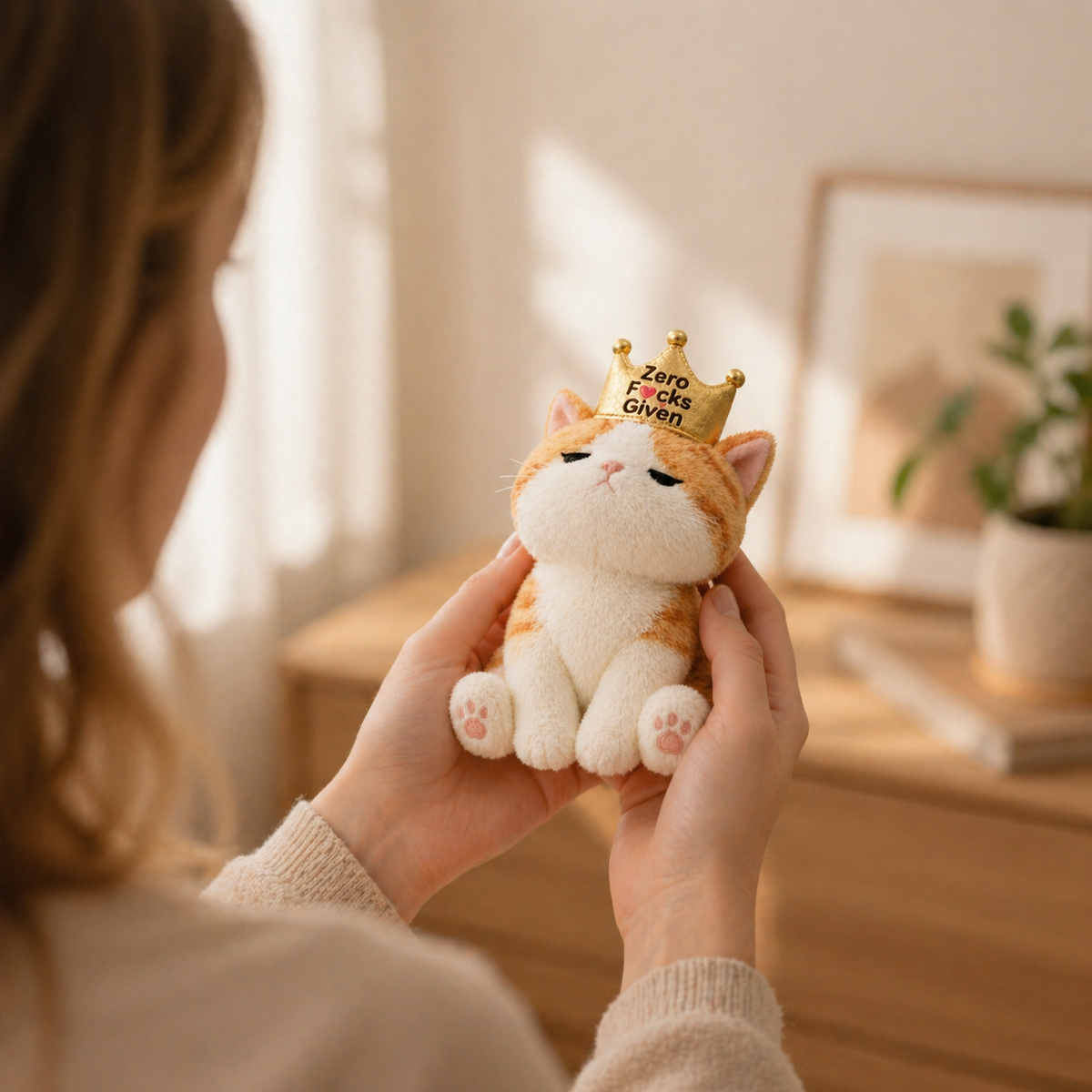 Emotional Support Kitty Crown Plush
