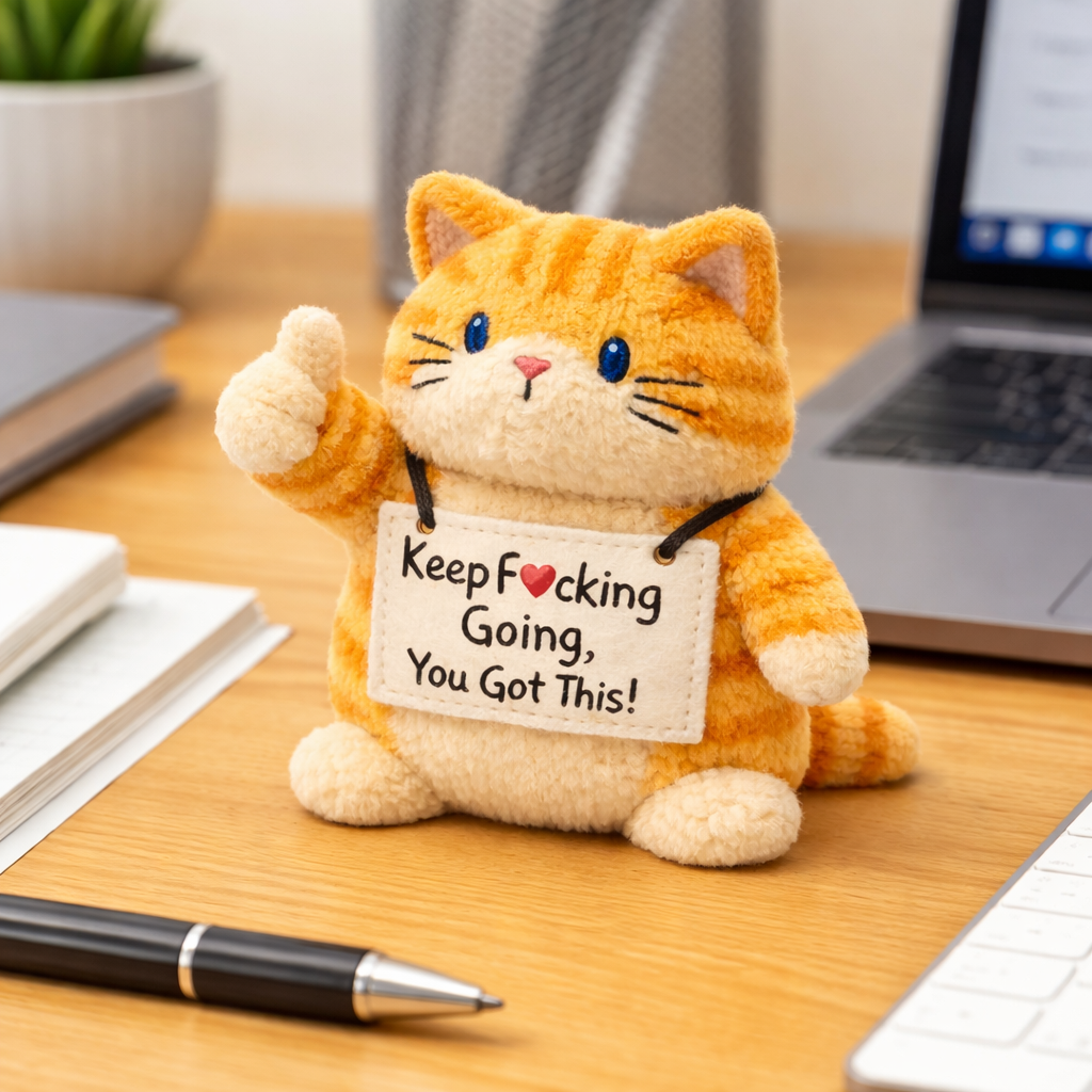 You Got This Emotional Support Cat Plush