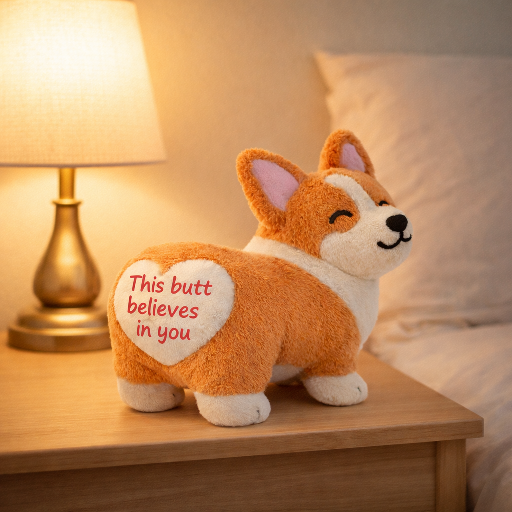 Believes In You Emotional Support Corgi Plush