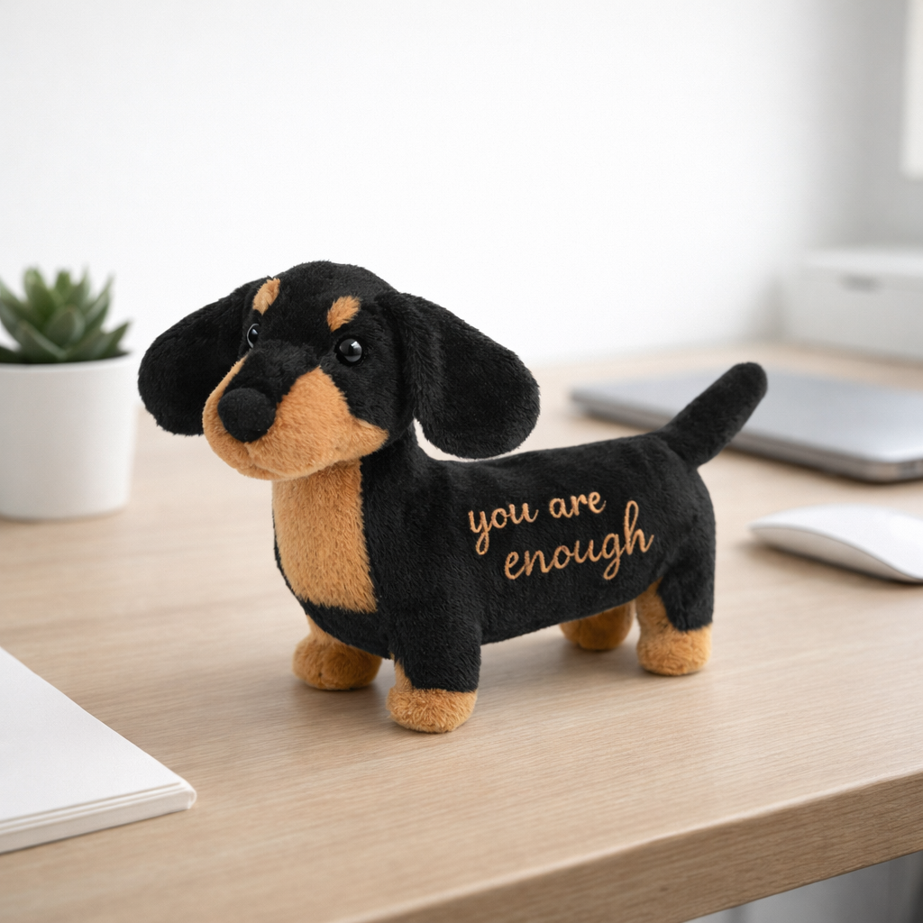 You Are Enough Emotional Support Dachshund Plush
