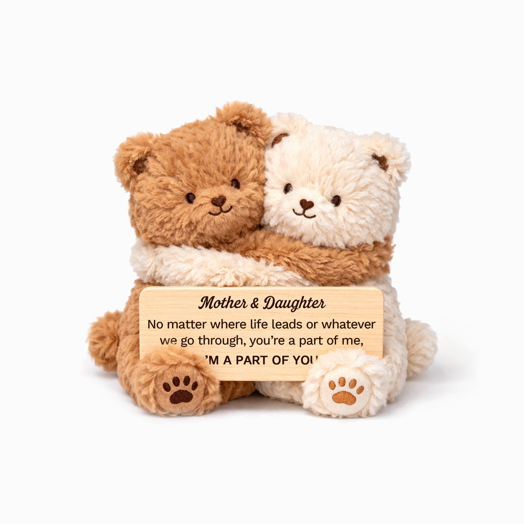 Hugging Mother & Daughter Bear Plush