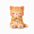 Dear Daughter Never Quit Crochet Orange Cat