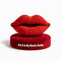 Put It In My Mouth Red Lips Crochet Toy