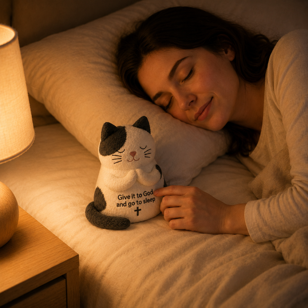 Sleepy Prayer Cat