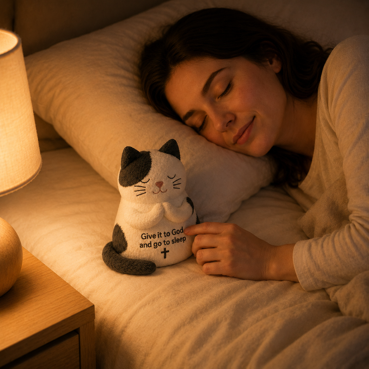 Sleepy Prayer Cat