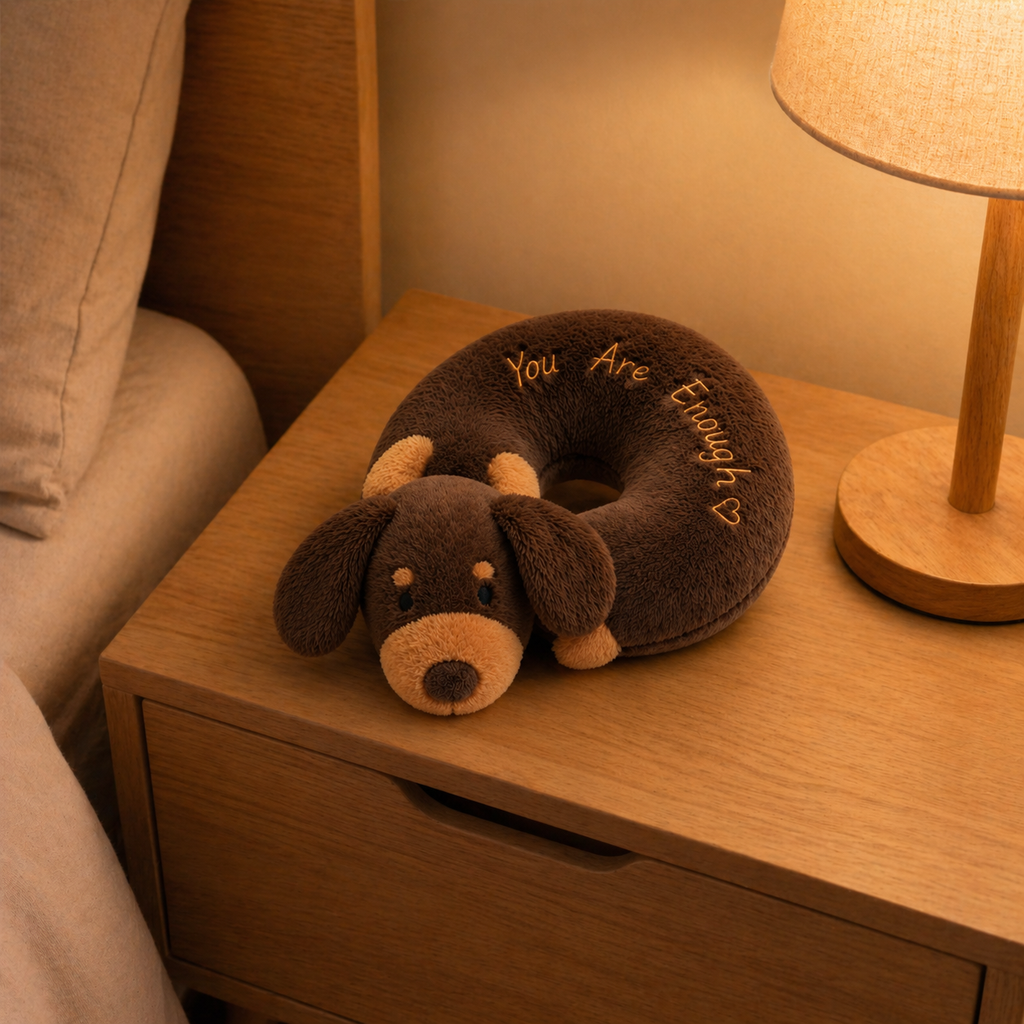 You Are Enough Emotional Support Dachshund Bagel Plush