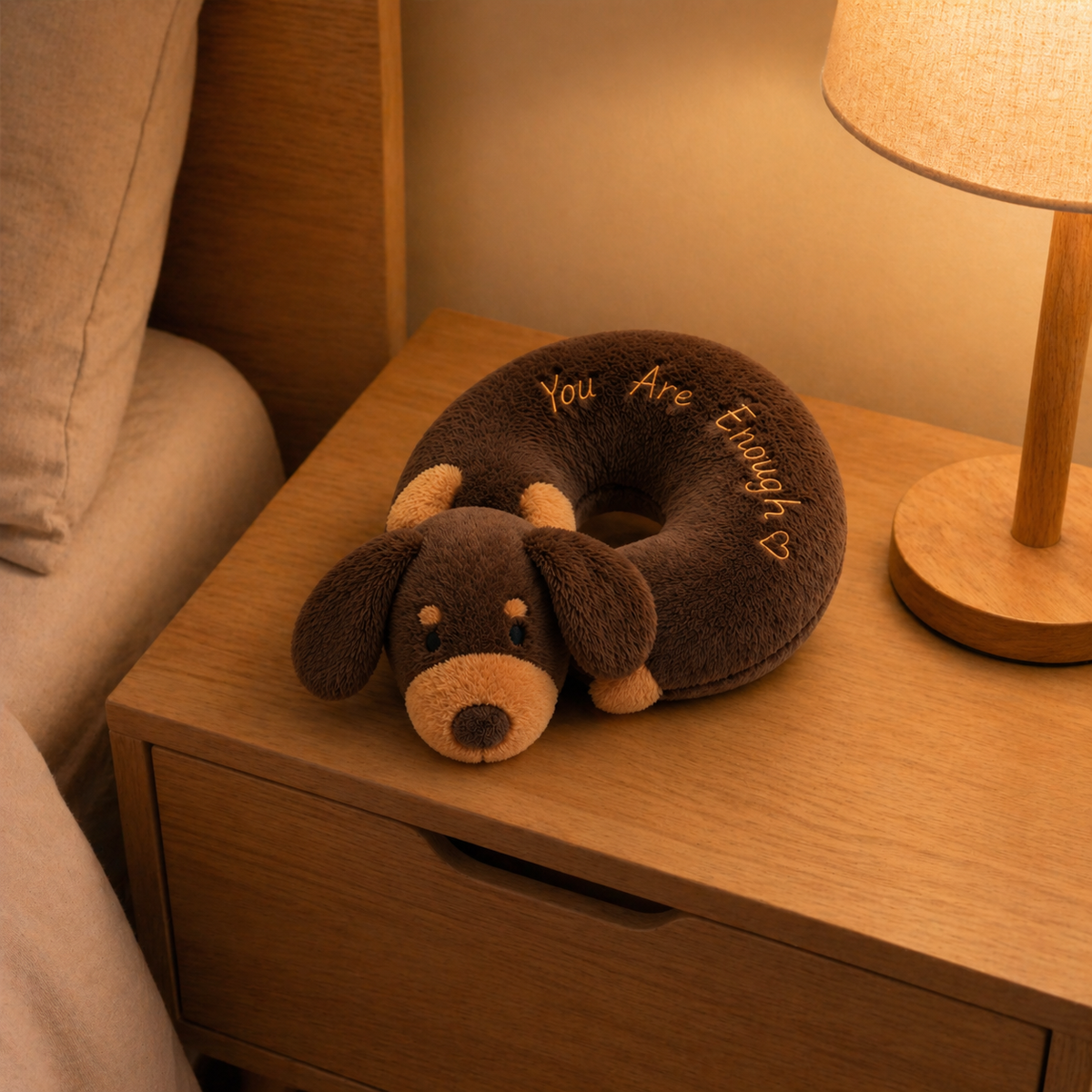 You Are Enough Emotional Support Dachshund Bagel Plush