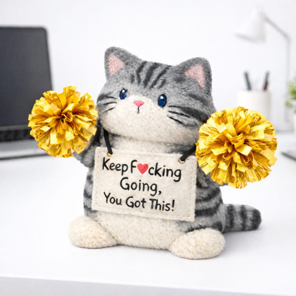 Cheer Up Kitty Plush