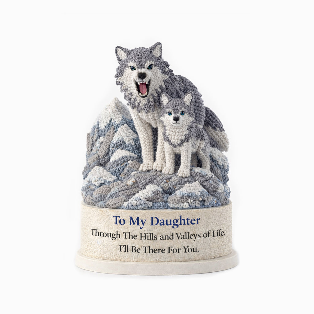Hills and Valleys Crochet Mother Daughter Wolf Toy
