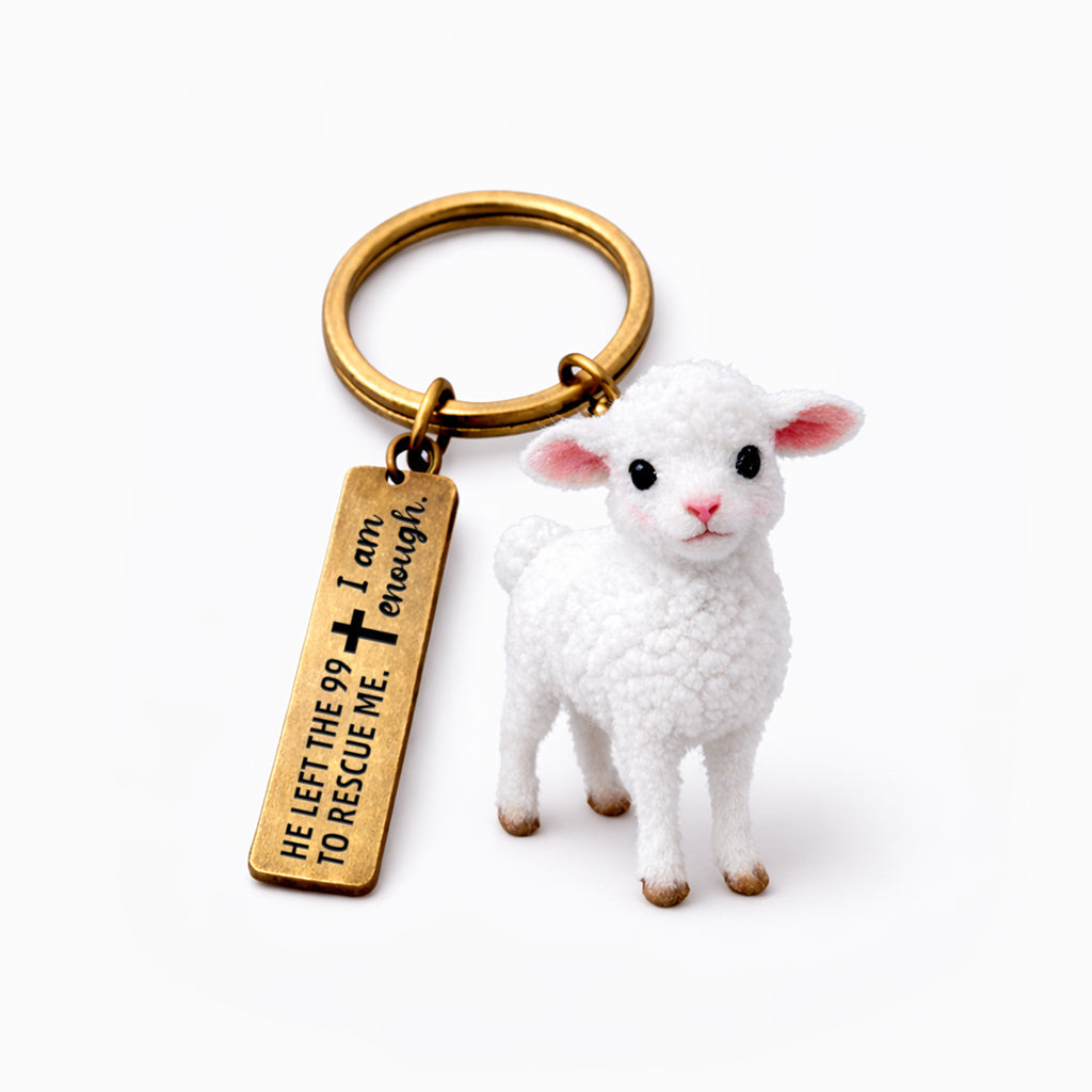For Self Love Plush Sheep Keychain