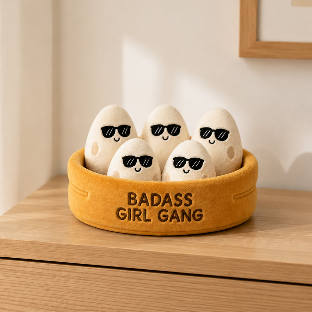 Badass Girl Squad Plush Bowl Set