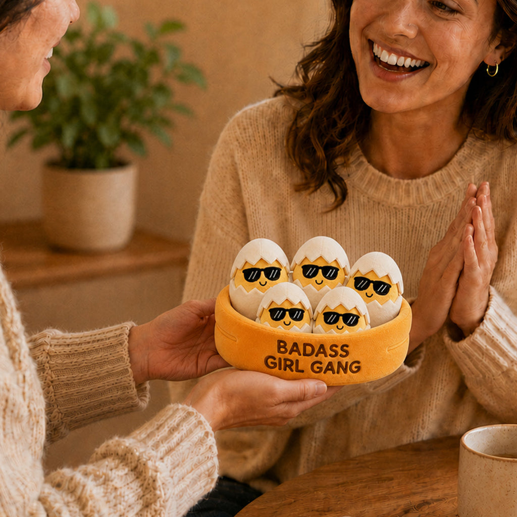 Badass Girl Gang Egg Plush Set