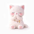 Dear Daughter Never Quit White Kitten Plush