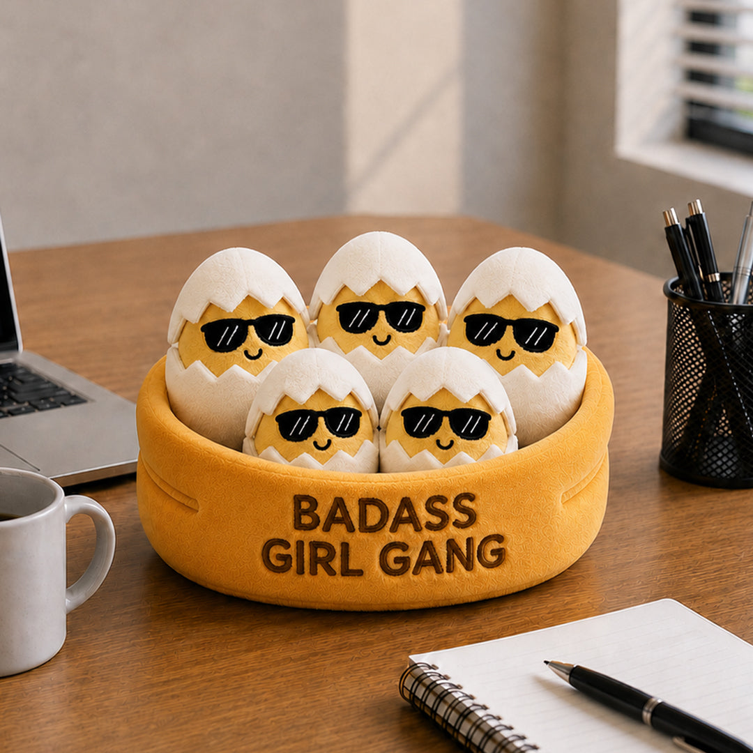 Badass Girl Gang Egg Plush Set