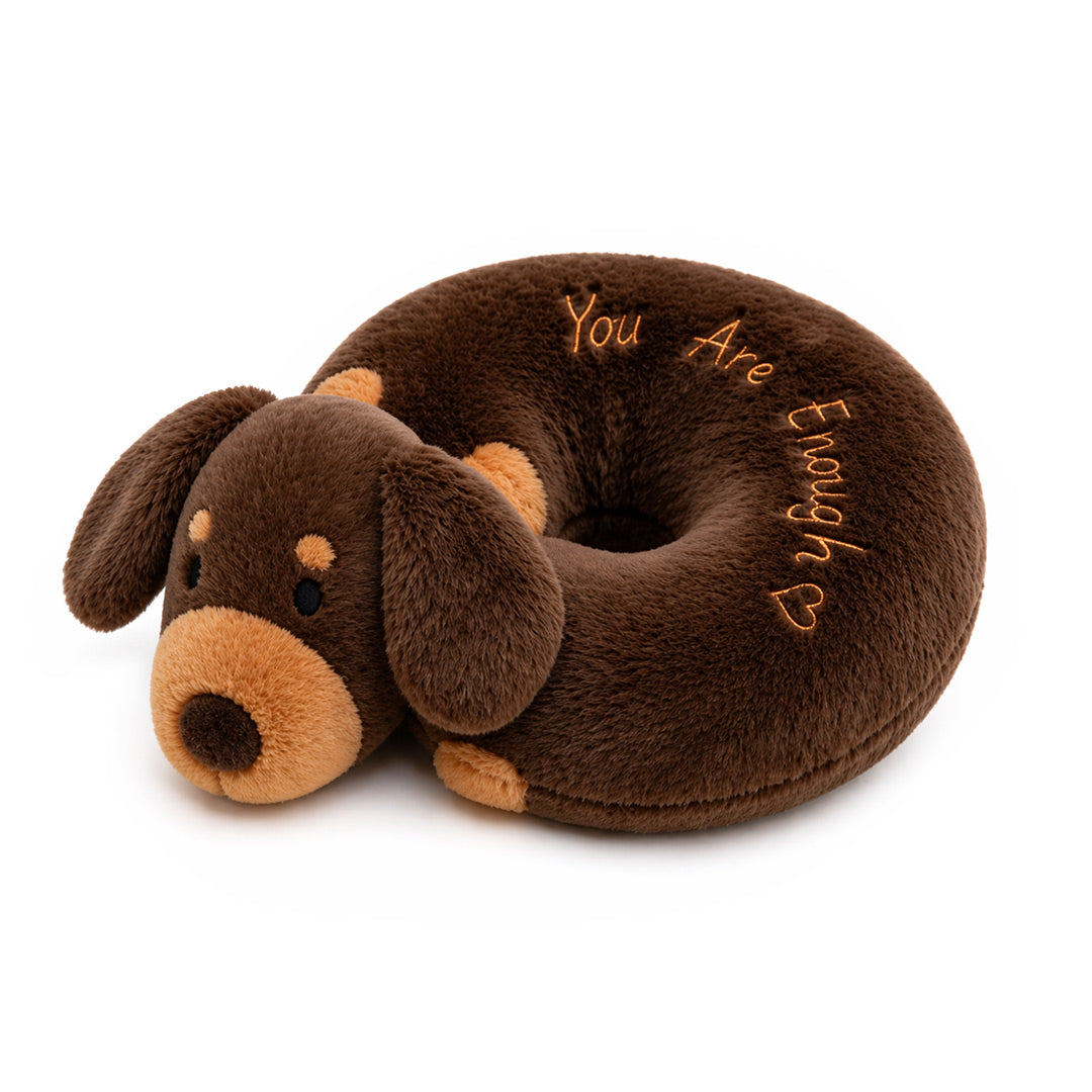 You Are Enough Emotional Support Dachshund Bagel Plush