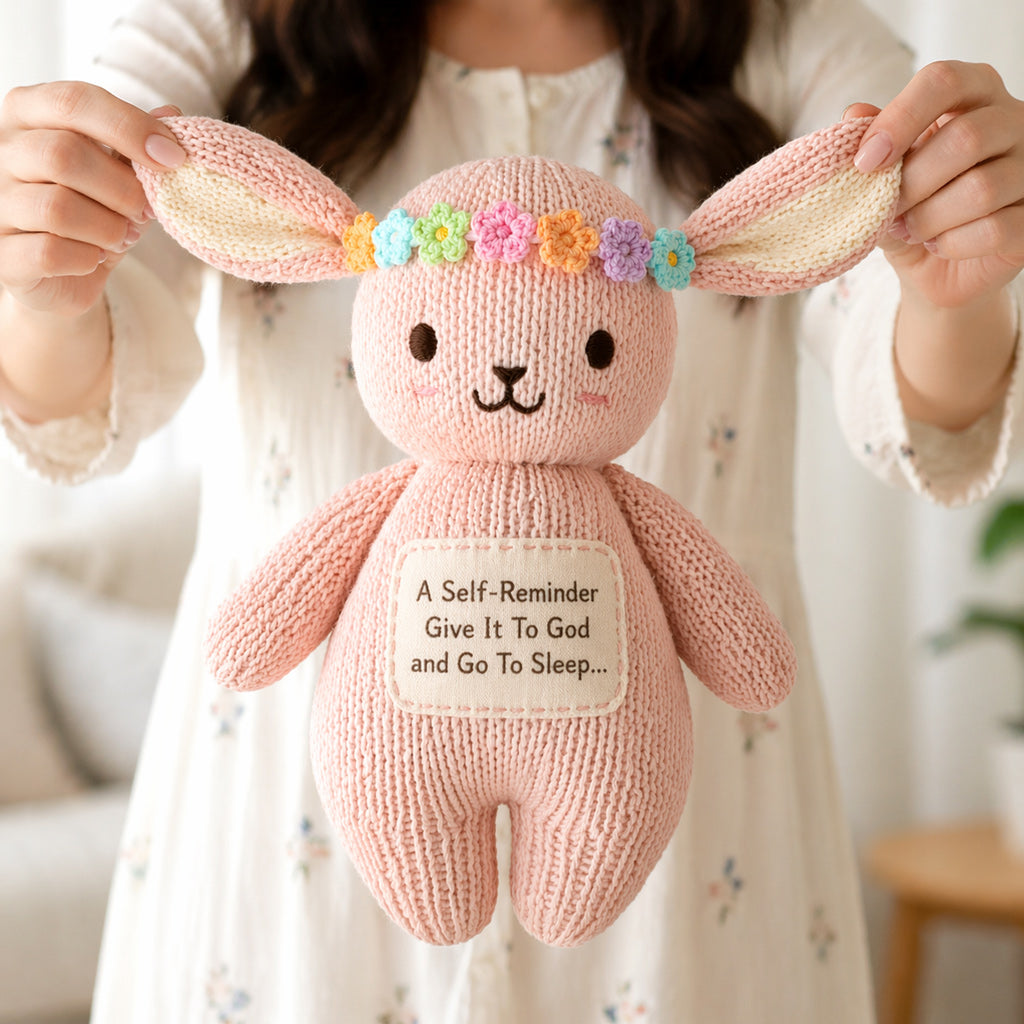 Give it to God Pink Bunny Plush
