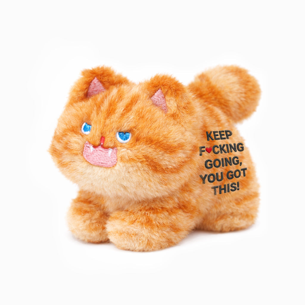 Keep F♥︎cking Going Angry Kitty Plush