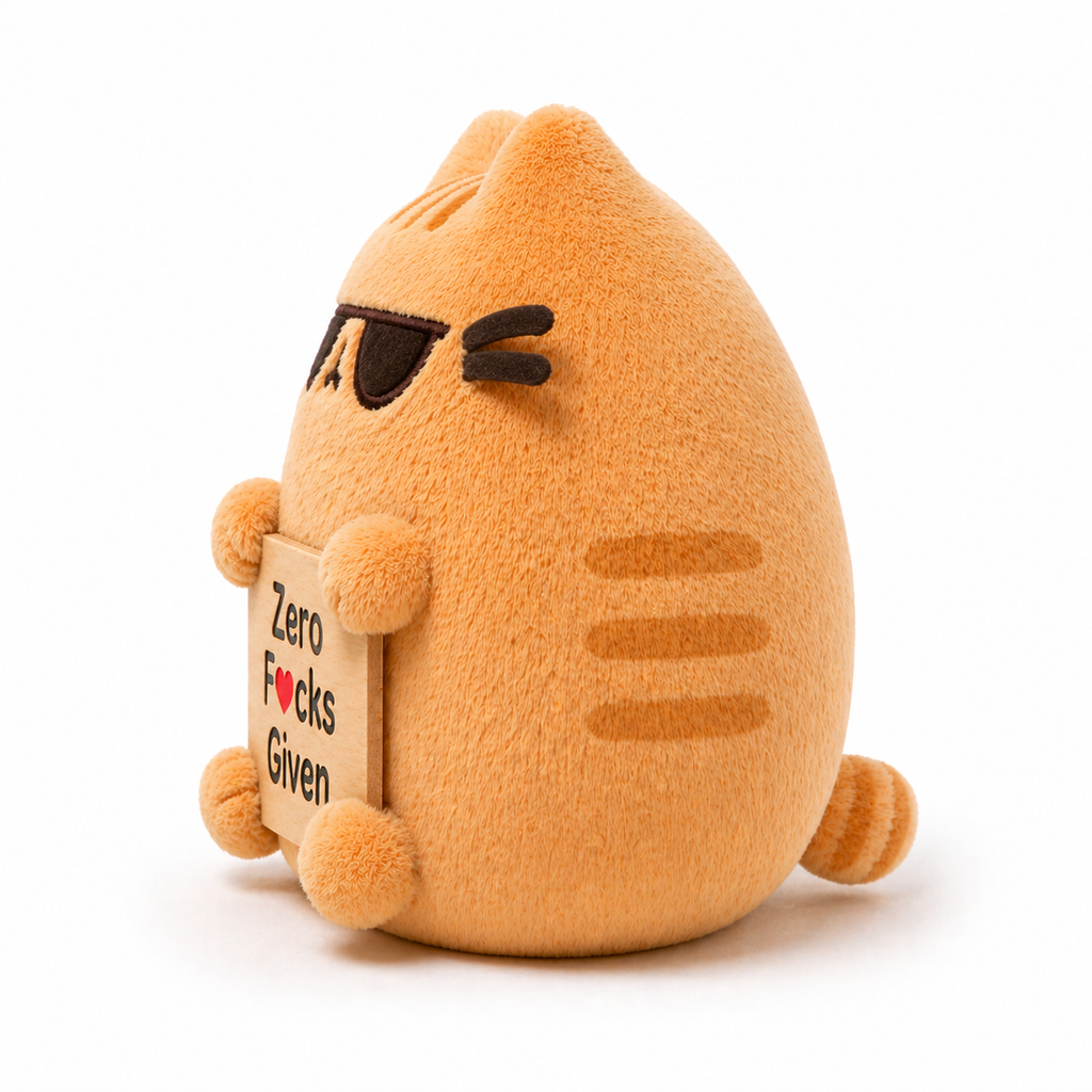 Emotional Support Sunglasses Orange Cat Plush