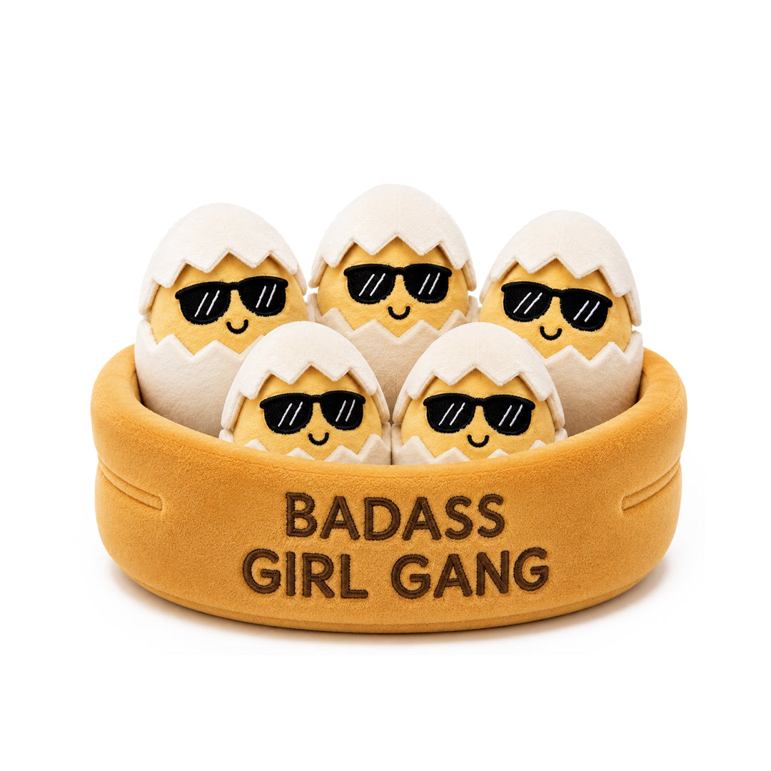 Badass Girl Gang Egg Plush Set