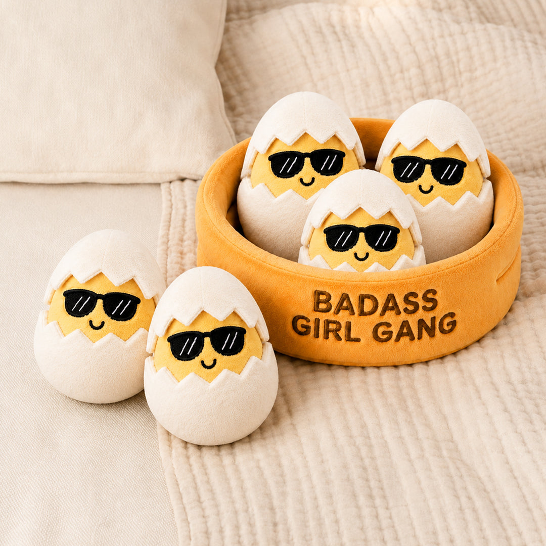 Badass Girl Gang Egg Plush Set