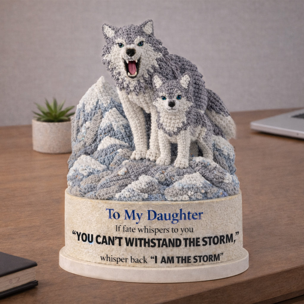 If Fate Whispers Mother Daughter Wolf Toy