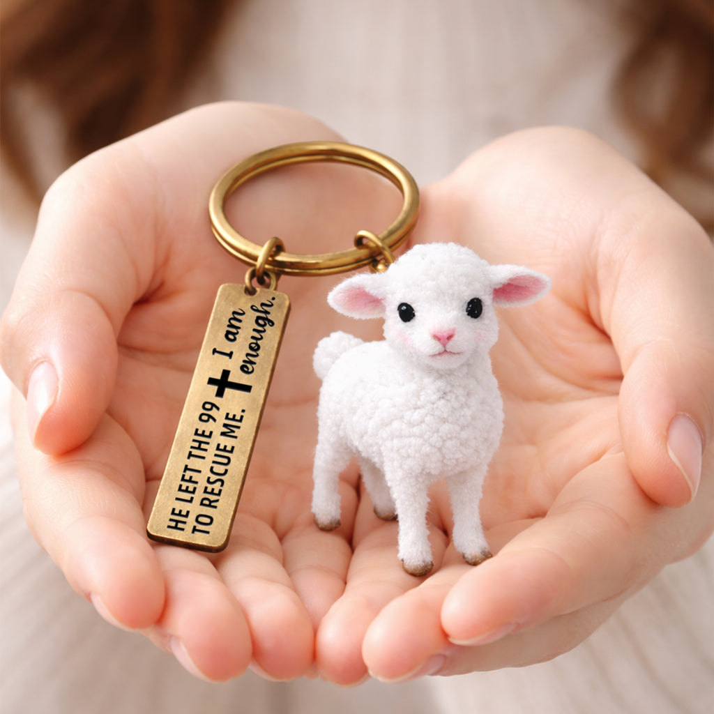 For Self Love Plush Sheep Keychain
