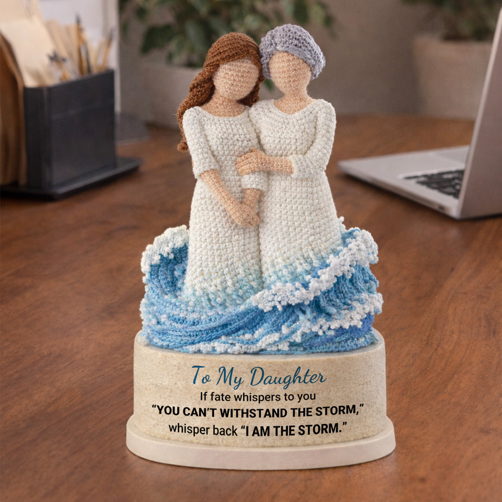 I Am The Storm Crochet Mother Daughter Wave Toy