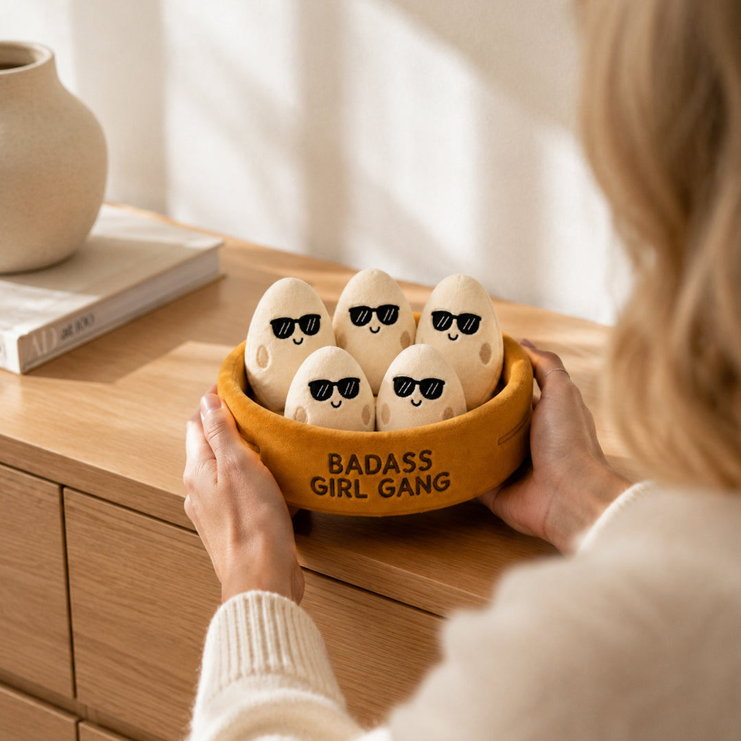 Badass Girl Squad Plush Bowl Set
