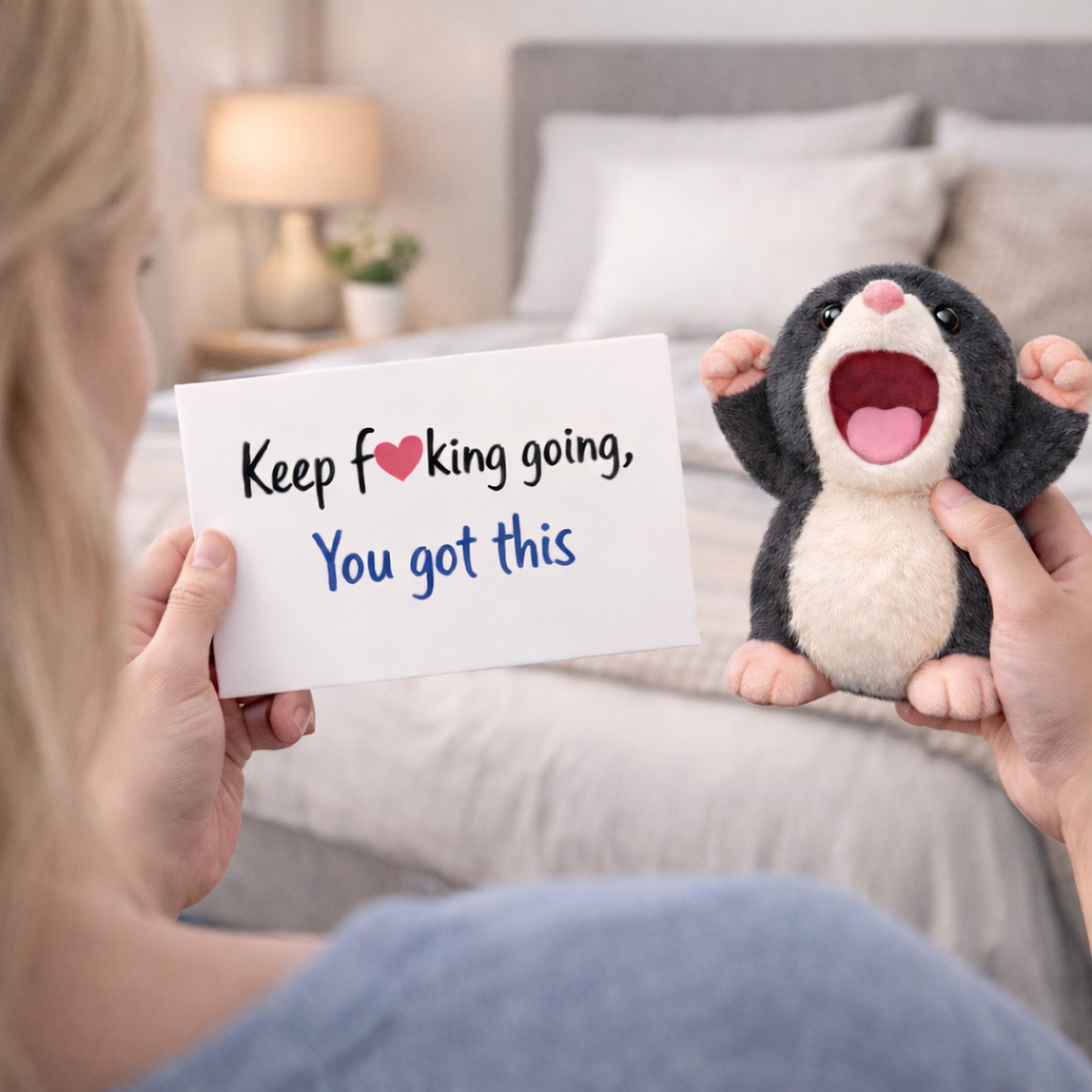 You Got This Emotional Support Roaring Mole Plush