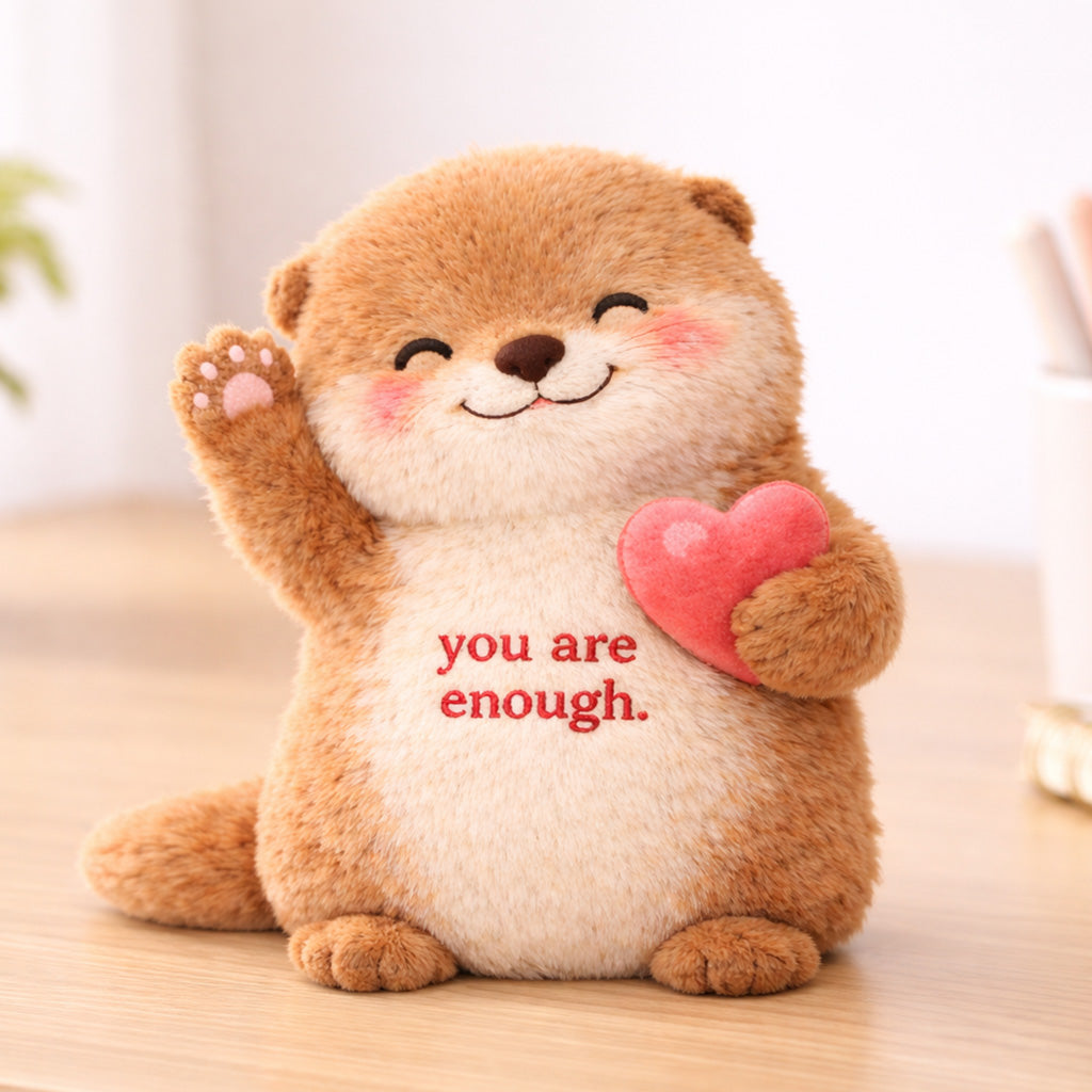 You Are Enough Emotional Support Otter Plush