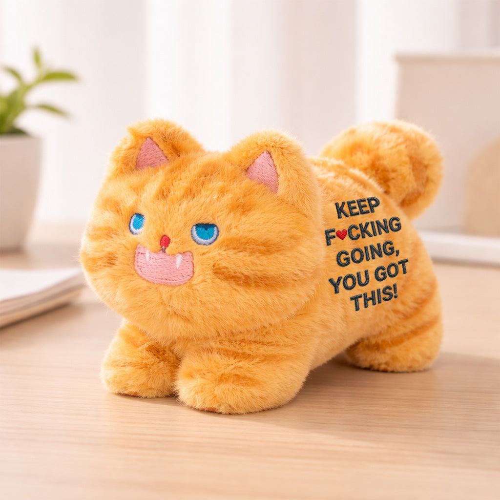 Keep F♥︎cking Going Angry Kitty Plush