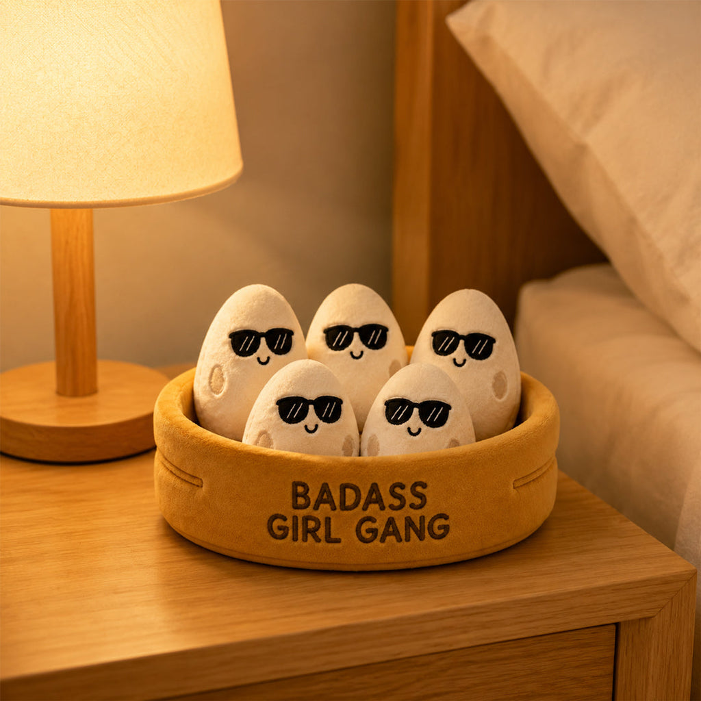Badass Girl Squad Plush Bowl Set