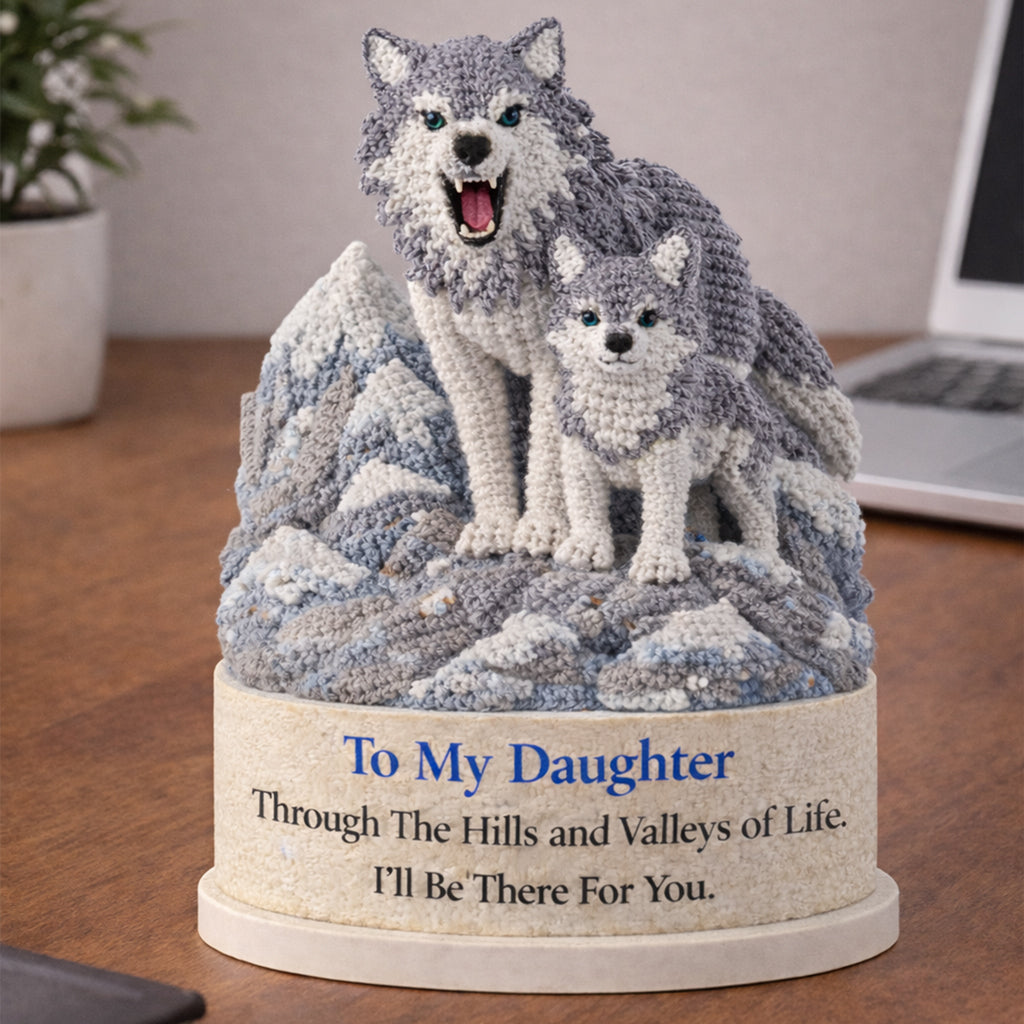 Hills and Valleys Crochet Mother Daughter Wolf Toy