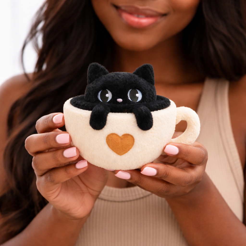 You Are Enough Emotional Support Cat-puccino Plush
